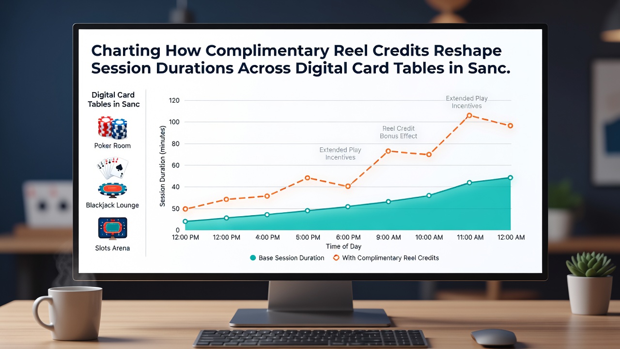Diagramm zur Analyse von Sitzungsdauern an digitalen Kartentischen nach Credit-Einsatz