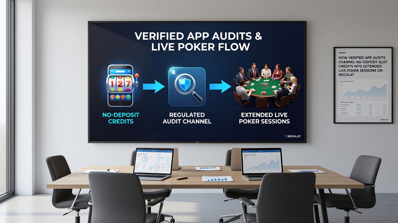 Analyse-Dashboard einer App mit Übergängen von Slots zu Poker-Sitzungen