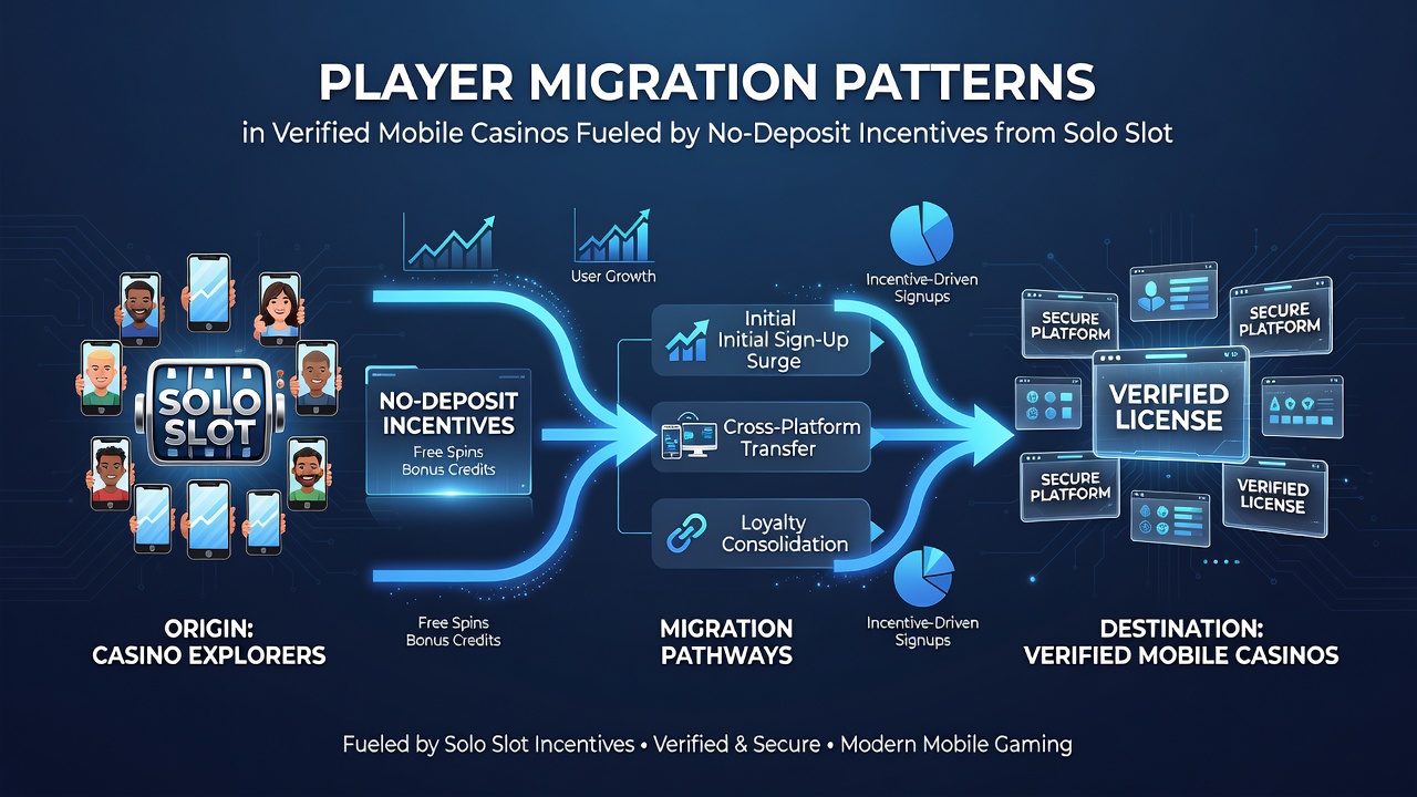 Diagramm zur Analyse von Spielerpräferenzen und Migrationspfaden in verifizierten mobilen Casinos