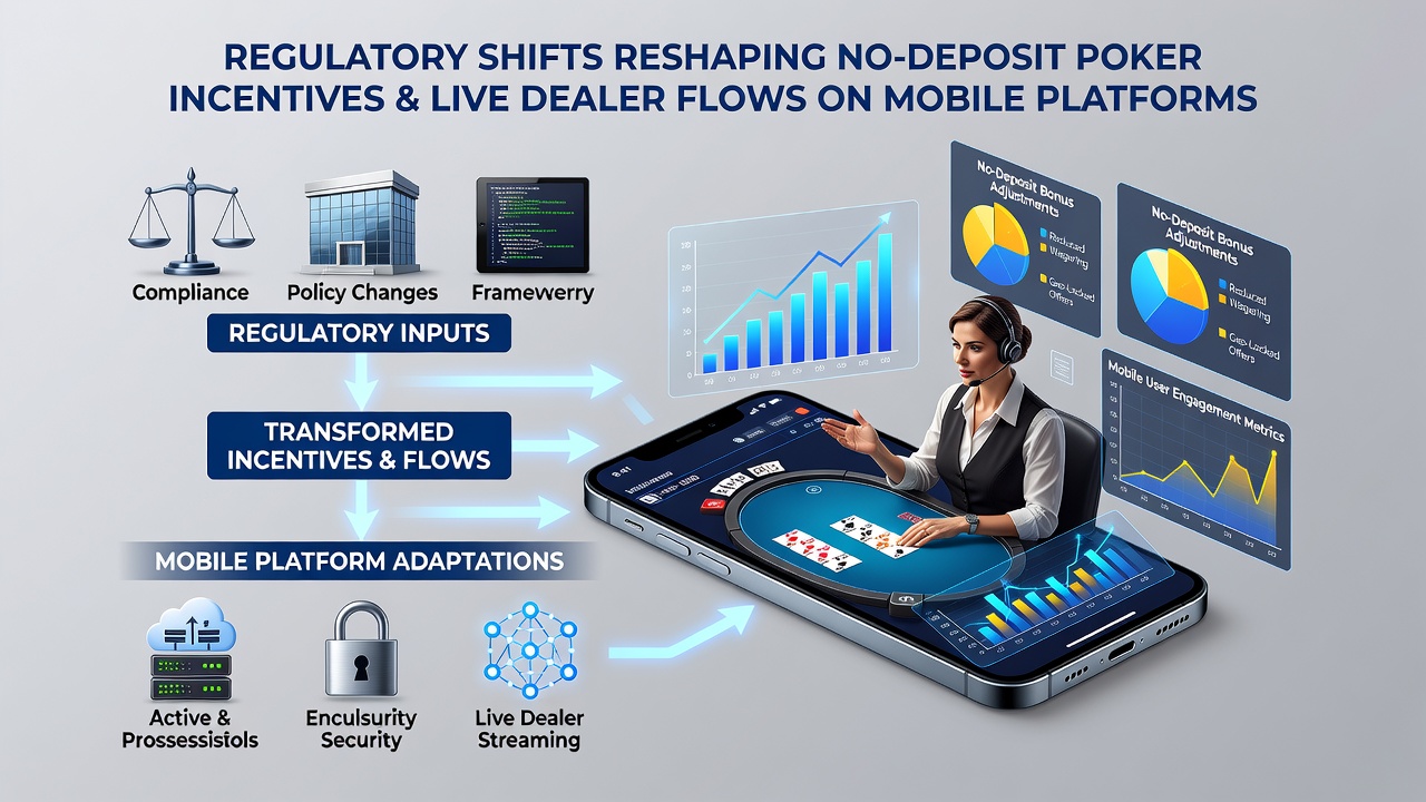 Mobile Live-Dealer-Poker-Sessions und regulatorische Einflüsse auf No-Deposit-Anreize